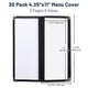 TheLAShop 4.25x11 Menu Folder Wine Menu Covers 30ct/pk Image