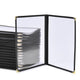TheLAShop Letter Clear Menu Covers 8-1/2"x11" Black Trim Image