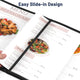 TheLAShop Letter Clear Menu Covers 8-1/2"x11" Black Trim Image