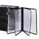 TheLAShop Letter Clear Menu Covers 8-1/2"x11" Black Trim, Book Style 8-View 30ct/pk Image
