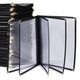 TheLAShop Letter Clear Menu Covers 8-1/2"x11" Black Trim, Book Style 10-View 30ct/pk Image