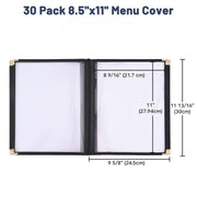 TheLAShop 8-1/2"x11" Clear Restaurant Menu Covers Image