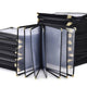 TheLAShop Letter Clear Menu Covers 8-1/2"x11" Black Trim, Book Style 14-View 30ct/pk Image