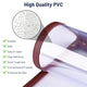 TheLAShop Legal Clear Menu Covers 8-1/2"x14" Wine Red Trim - 30ct. Image