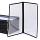 TheLAShop 8-1/2"x14" PVC Vinyl Cafe Menu Cover Folder Black 30ct/pk, Book Style 4-View Image