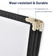 TheLAShop 8-1/2"x14" PVC Vinyl Cafe Menu Cover Folder Black 30ct/pk Image