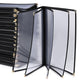 TheLAShop 8-1/2"x14" PVC Vinyl Cafe Menu Cover Folder Black, Book Style 10-View 30ct/pk Image