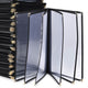 TheLAShop 8-1/2"x14" PVC Vinyl Cafe Menu Cover Folder Black 30ct/pk, Book Style 12-View Image