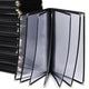 TheLAShop 8-1/2"x14" PVC Vinyl Cafe Menu Cover Folder Black 30ct/pk, Book Style 14-View Image