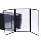 TheLAShop 8-1/2"x14" PVC Vinyl Cafe Menu Cover Folder Black 30ct/pk, Tri-fold 6-View Image
