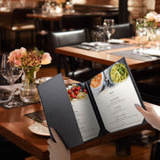 TheLAShop 8-1/2"x11" PU Leather Menu Book Covers 5ct/pk