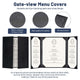 TheLAShop 8-1/2"x11" PU Leather Menu Book Covers 5ct/pk Image