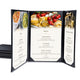 TheLAShop PU Leather Menu Covers Set(5) 8.5x14 & 4.25x14, Book & Half 3-View Image