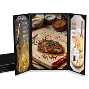 TheLAShop 8-1/2"x14" PU Leather Menu Cover Holders 5ct/pk, Gate-view 3-View Image