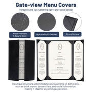 TheLAShop 8-1/2"x14" PU Leather Menu Cover Holders 5ct/pk Image