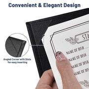 TheLAShop 8-1/2"x14" PU Leather Menu Cover Holders 5ct/pk Image