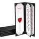TheLAShop 4-1/4"x14" PU Leather Menu Cover Wine List Drinks Menu 5ct/pk, Book Style 4-View Image