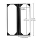 TheLAShop 4-1/4"x14" PU Leather Menu Cover Wine List Drinks Menu 5ct/pk Image