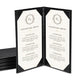 TheLAShop 4-1/4"x11" PU Leather Menu Cover Wine List Drinks Menu 5ct/pk, 5x9in Book Style 2-View Image