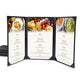 TheLAShop 8-1/2"x14" PU Leather Menu Cover Holders 5ct/pk, Tri-fold 3-View Image