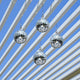 TheLAShop Silver Disco Ball for Rustic Wedding New Year Party, 7in 4ct. Image