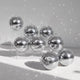 TheLAShop Silver Disco Ball for Rustic Wedding New Year Party, 7in 8ct. Image