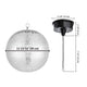 TheLAShop Rotating Disco Ball & RGB Spotlight Set for Nightclub, Retro Disco, 12in with Motor Silver Image