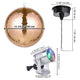 TheLAShop Rotating Disco Ball & RGB Spotlight Set for Nightclub, Retro Disco, 12in Rose Gold Image