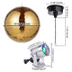TheLAShop Rotating Disco Ball & RGB Spotlight Set for Nightclub, Retro Disco, 16in Gold Image
