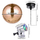 TheLAShop Rotating Disco Ball & RGB Spotlight Set for Nightclub, Retro Disco, 16in Rose Gold Image
