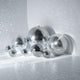 TheLAShop Silver Disco Ball for Rustic Wedding New Year Party Image