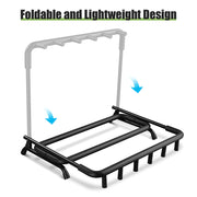 TheLAShop Multi Guitar Rack Stand Folding Bass Display 3/ 5/ 7/ 9 Options Image