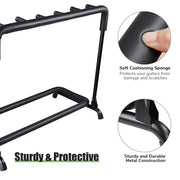 TheLAShop Multi Guitar Rack Stand Folding Bass Display 3/ 5/ 7/ 9 Options Image