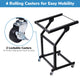 TheLAShop 9U Solid Steel Audio Mixer Rack 19" AV Cart Image