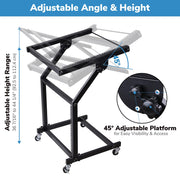 TheLAShop 9U Solid Steel Audio Mixer Rack 19" AV Cart Image