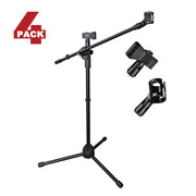 TheLAShop Mic Stand Boom Arm Adjustable Height 2'8" to 5'11", 4ct/pack Image