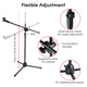 TheLAShop Mic Stand Boom Arm Adjustable Height 2'8" to 5'11" Image