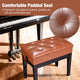TheLAShop Adjustable Piano Bench with Storage Image