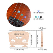 TheLAShop Violin Bridge & Strings with Ball-End (GDAE) Image