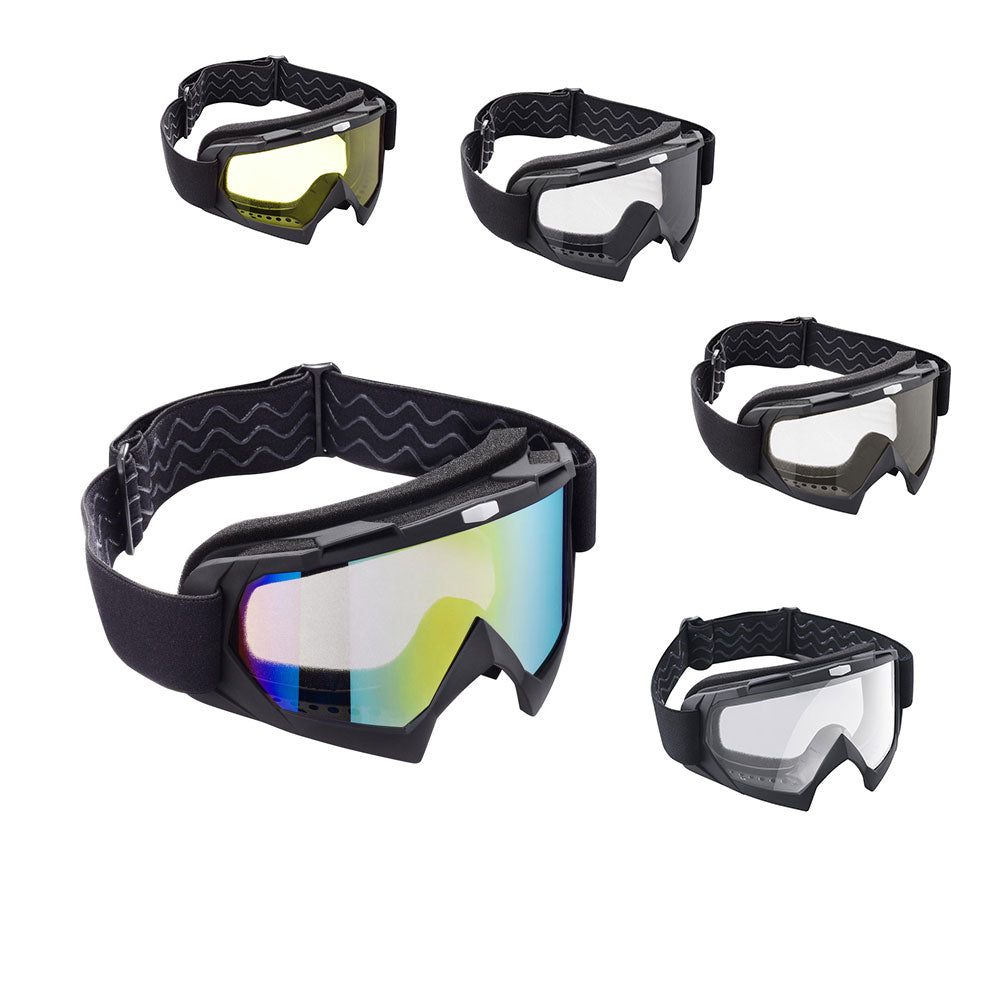 motocross goggles with glasses TheLAShop Bendable Dirt Bike Goggles Motocross ATV Glasses