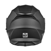 TheLAShop Modular Helmet RUN-M3 Flip Up DOT Matte Black, XXL(63-64cm) Image