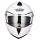 TheLAShop Helmet RUN-M Modular Helmet DOT Full Face Flip up White