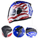 TheLAShop Helmet RUN-F Full Face Helmet Dual Visor DOT Eagle Image