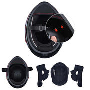 TheLAShop Helmet RUN-F Full Face Helmet Dual Visor DOT Eagle Image