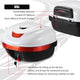 TheLAShop Motorcycle Trunk with Backrest Scooter Top Case Gloss White Image