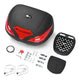 TheLAShop Motorcycle Trunk with Light Quick Release Scooter Top Box Image