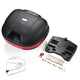 TheLAShop Motorcycle Trunk Scooter Top Case Quick Release Black, 30L (w/ backrest) Image