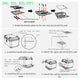 TheLAShop Rectangular Motorcycle Trunk with Backrest Scooter Top Case Image