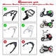 TheLAShop Rectangular Motorcycle Trunk with Backrest Scooter Top Case, 65L Image