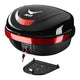 TheLAShop Motorcycle Trunk with Backrest Scooter Top Case Gloss Black Image